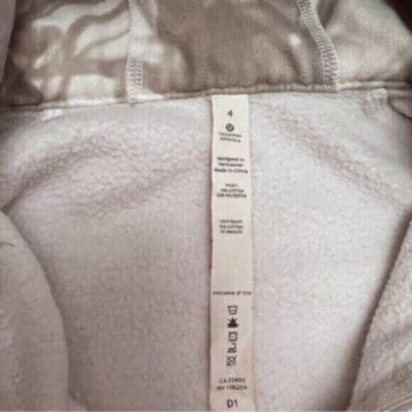 Lululemon  * Scuba Hoodie Jacket  Unicorn Tears Size 4 Jacket  thick  soft Rare - Picture 5 of 10